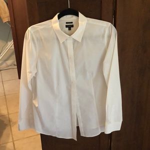 Talbots white l/s 12p